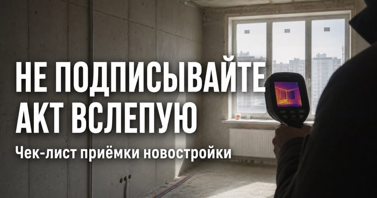 Как принять квартиру в новостройке самостоятельно: пошаговый чек-лист