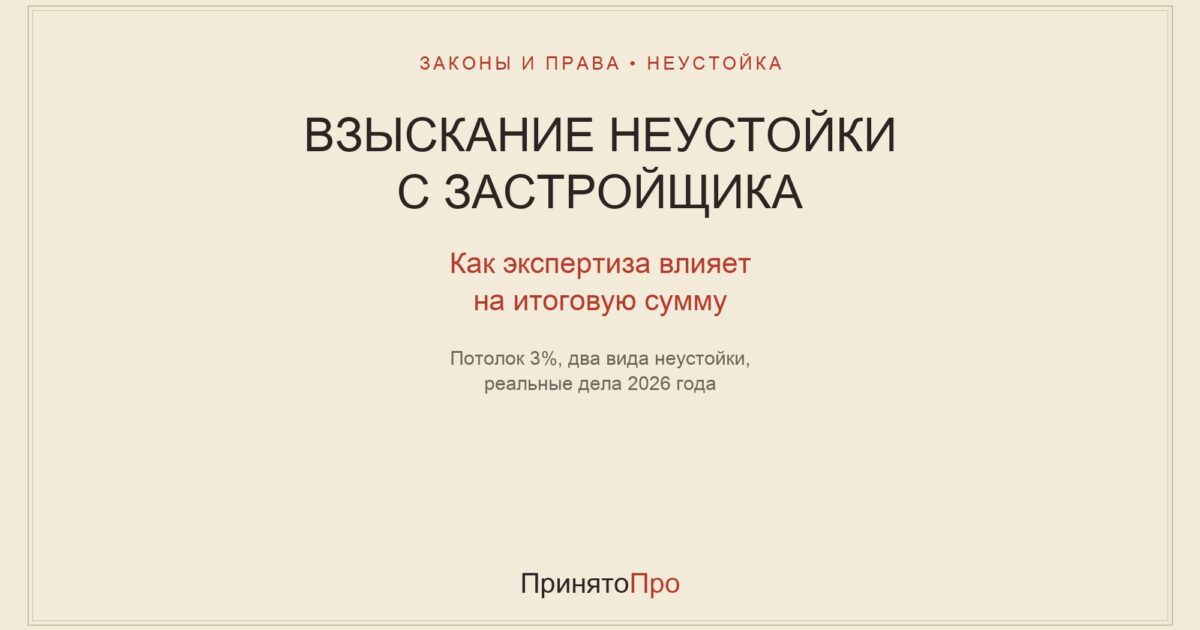 Взыскание неустойки с застройщика: как экспертиза влияет на итоговую сумму